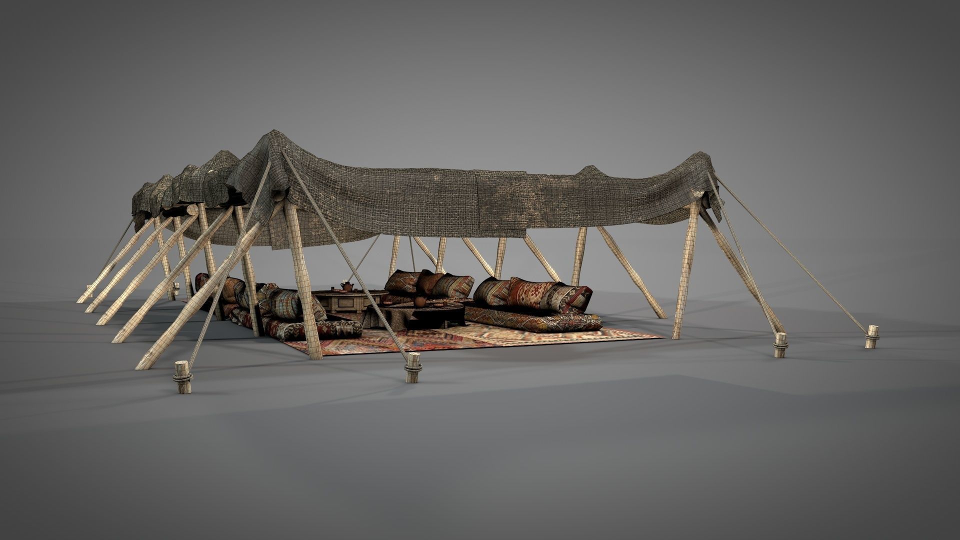 Big Desert Tent 3D model_20