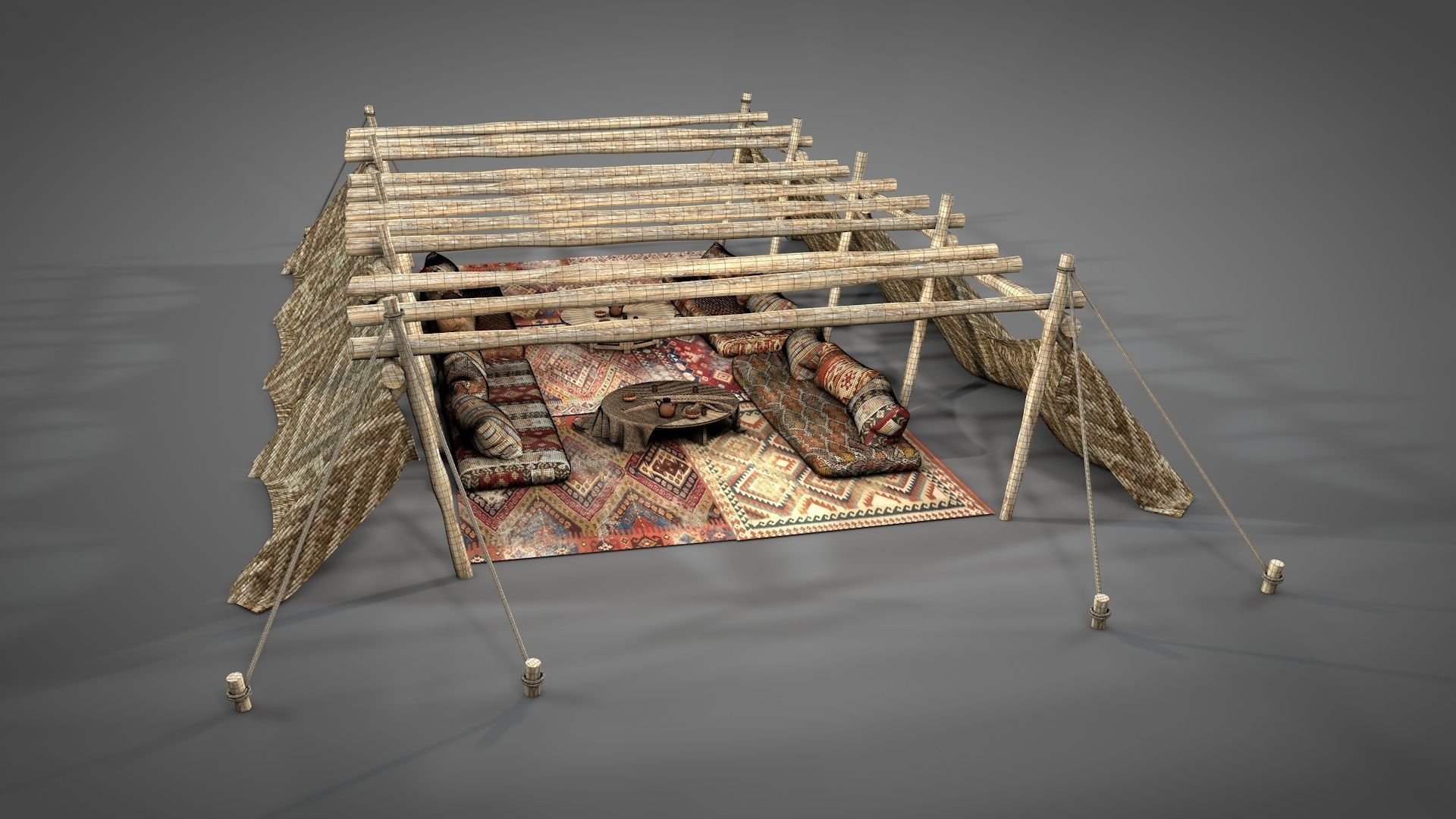 Big Desert Tent 3D model_19