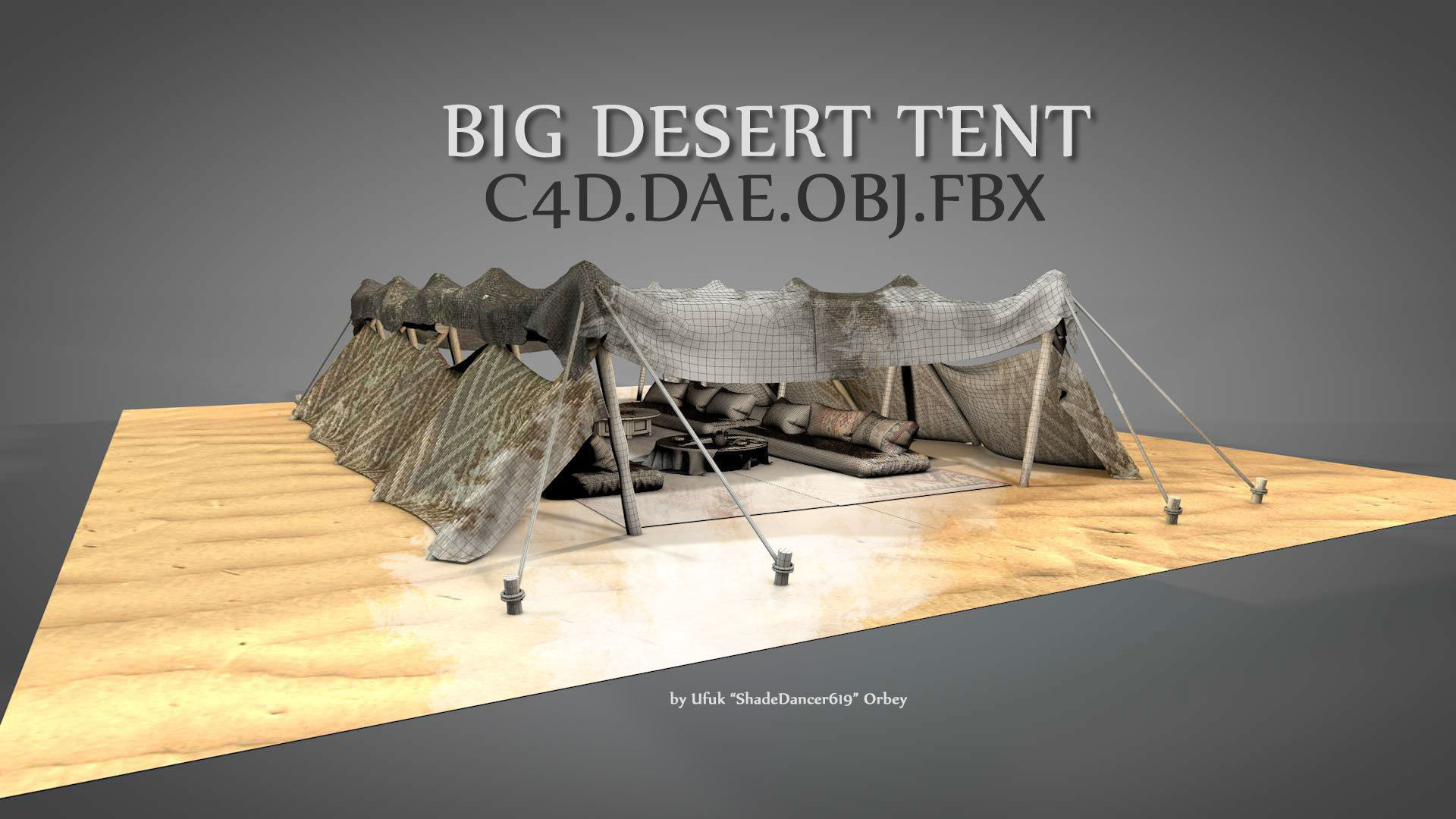 Big Desert Tent 3D model_1