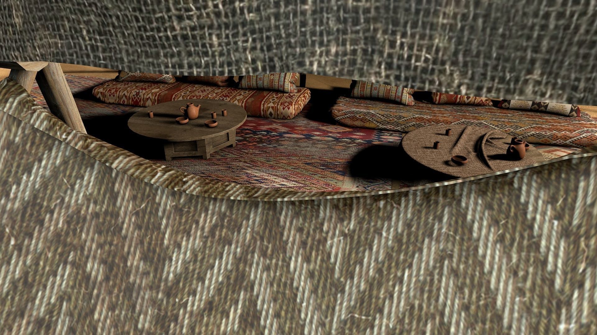 Big Desert Tent 3D model_9