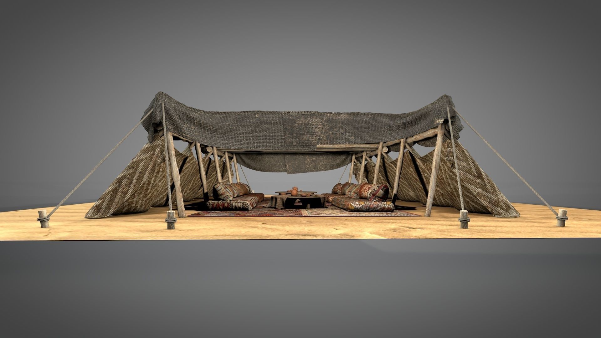 Big Desert Tent 3D model_2