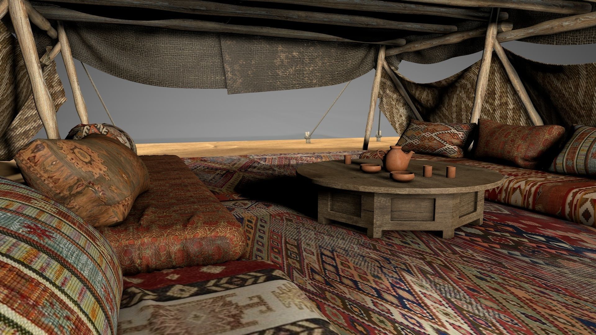 Big Desert Tent 3D model_8