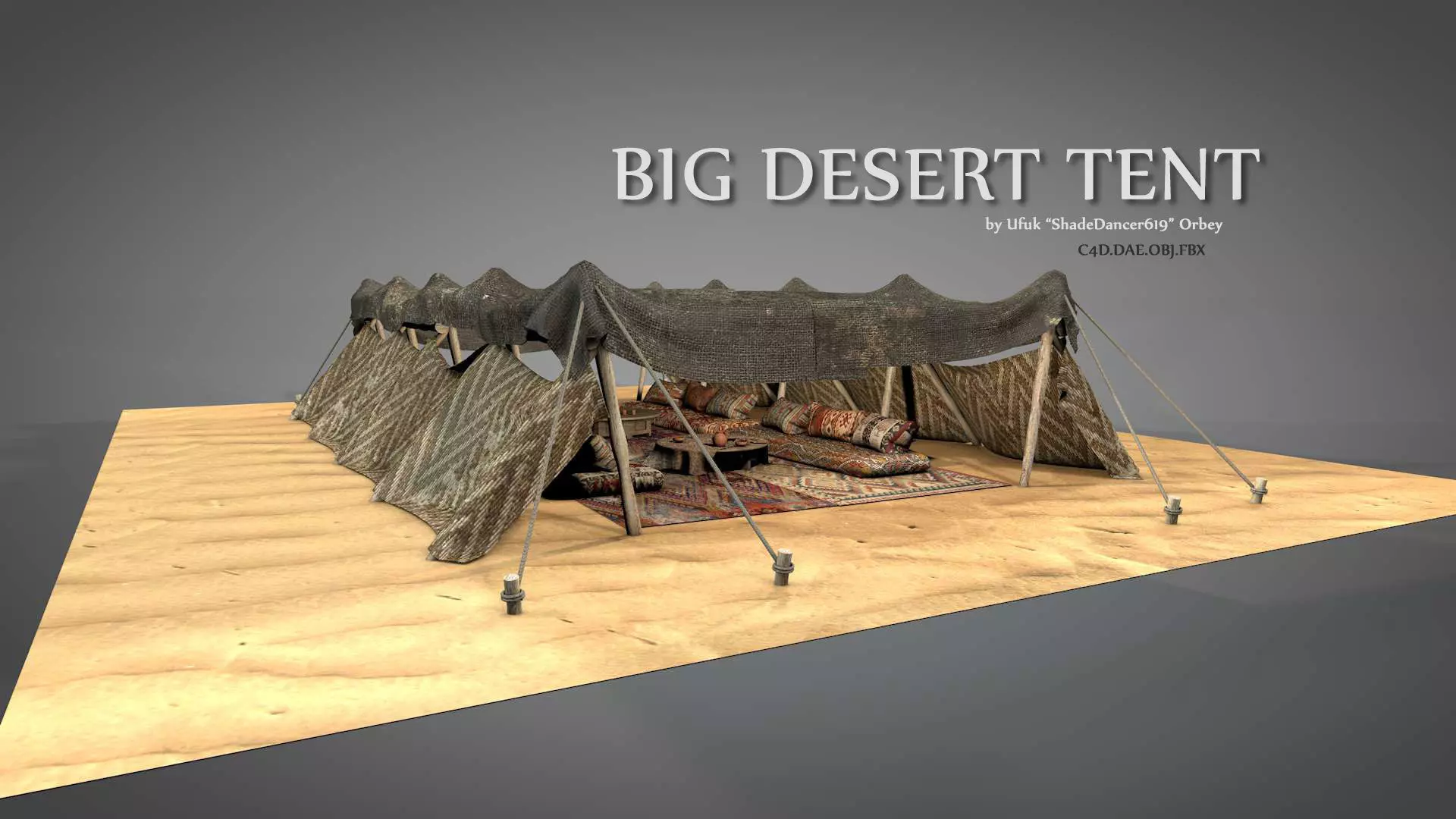 Big Desert Tent 3D model_0