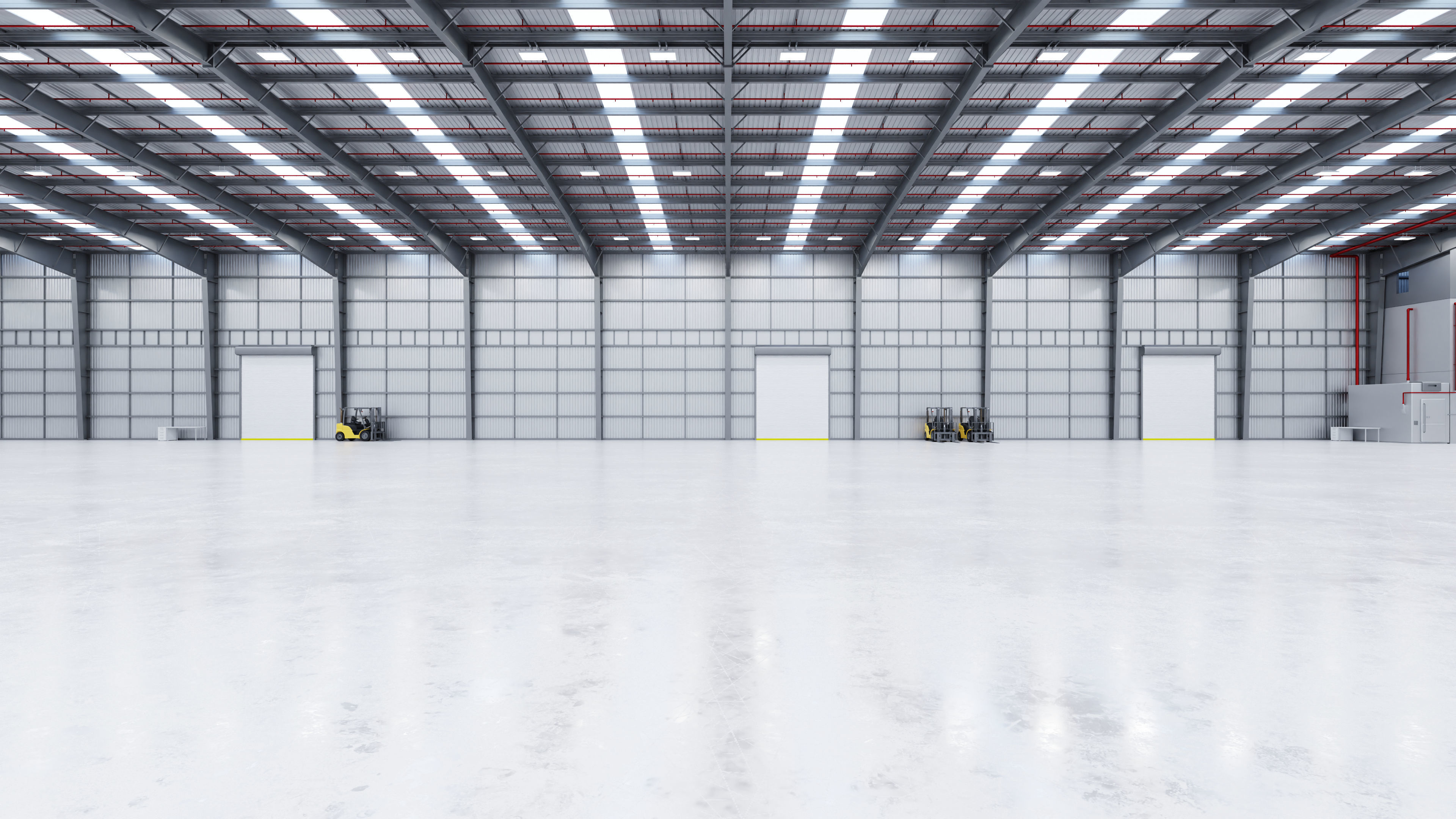 Industrial Warehouse Interior 13 Low-poly 3D model_3