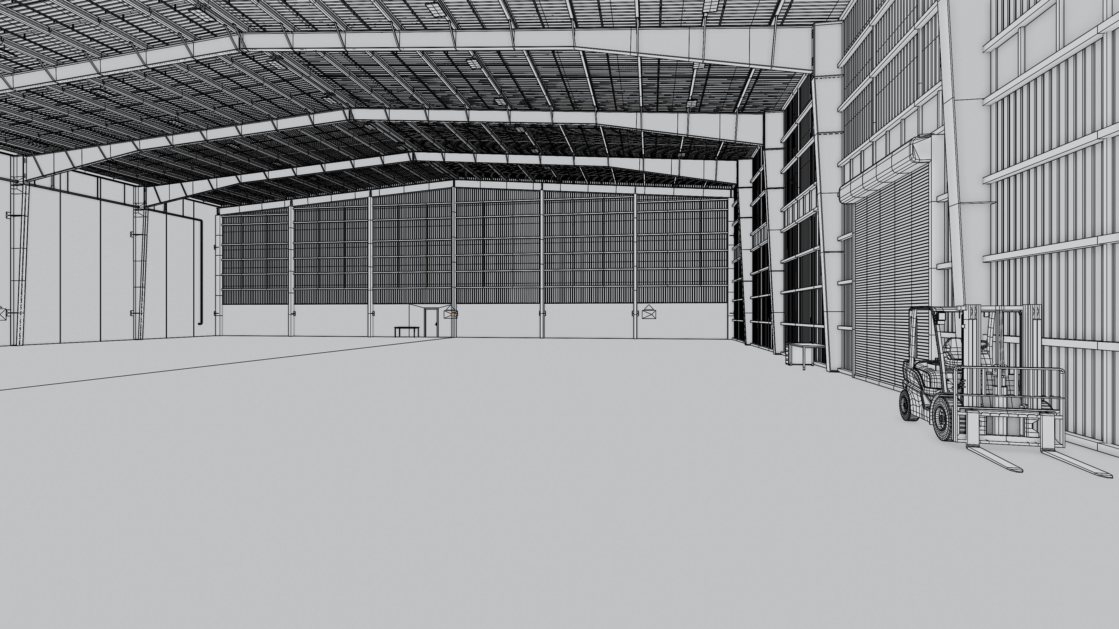 Industrial Warehouse Interior 13 Low-poly 3D model_18