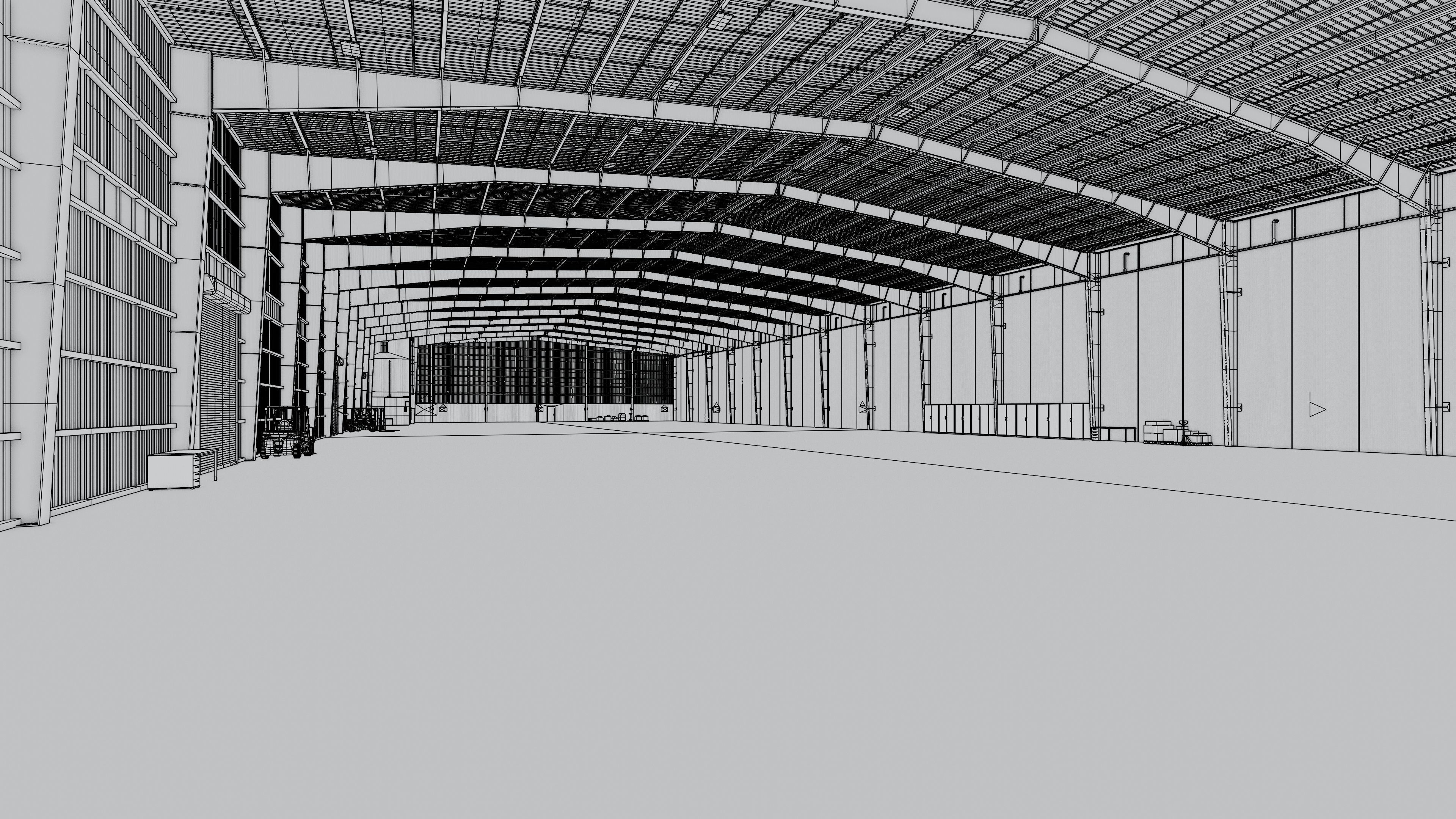 Industrial Warehouse Interior 13 Low-poly 3D model_19