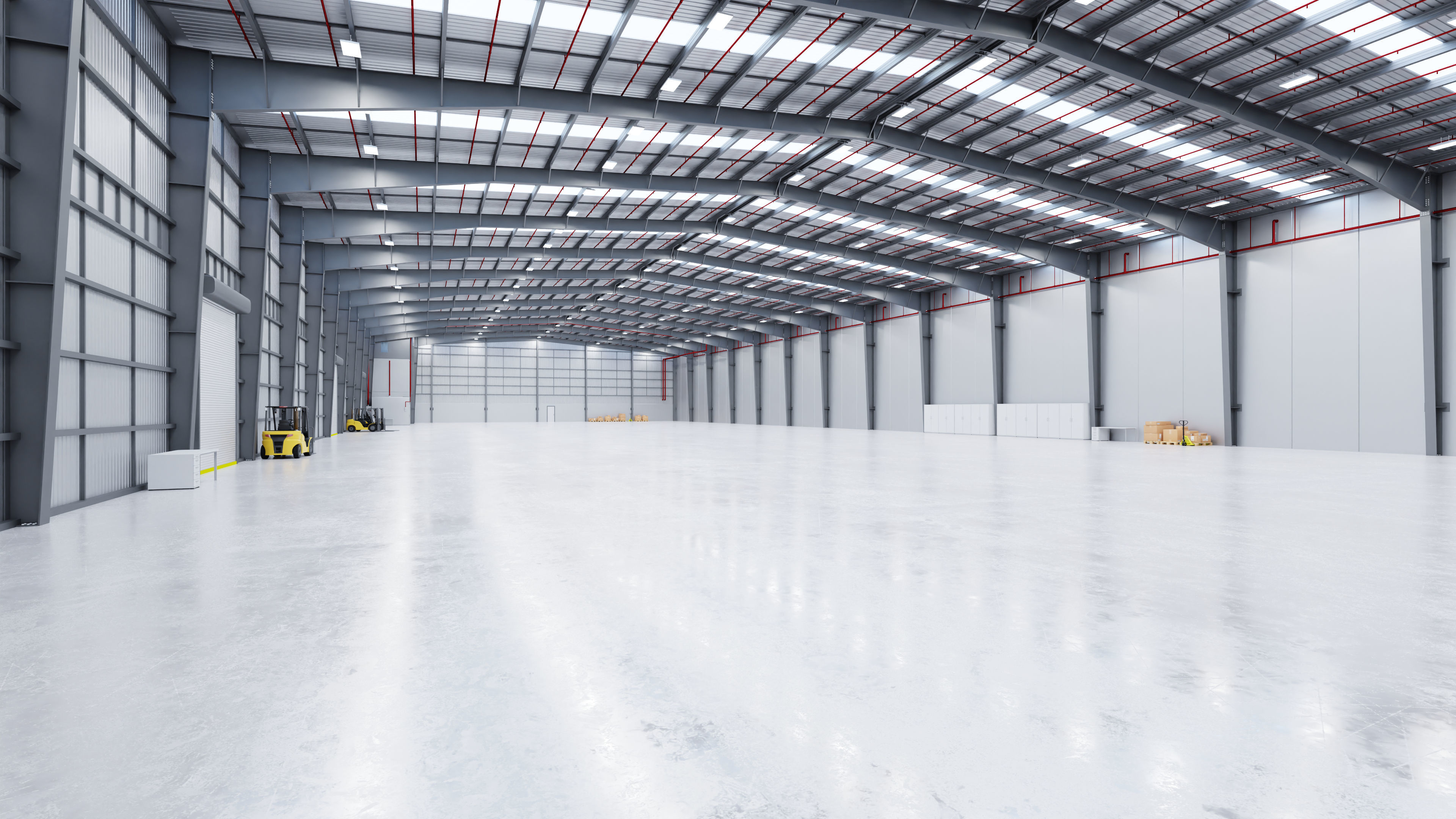 Industrial Warehouse Interior 13 Low-poly 3D model_9