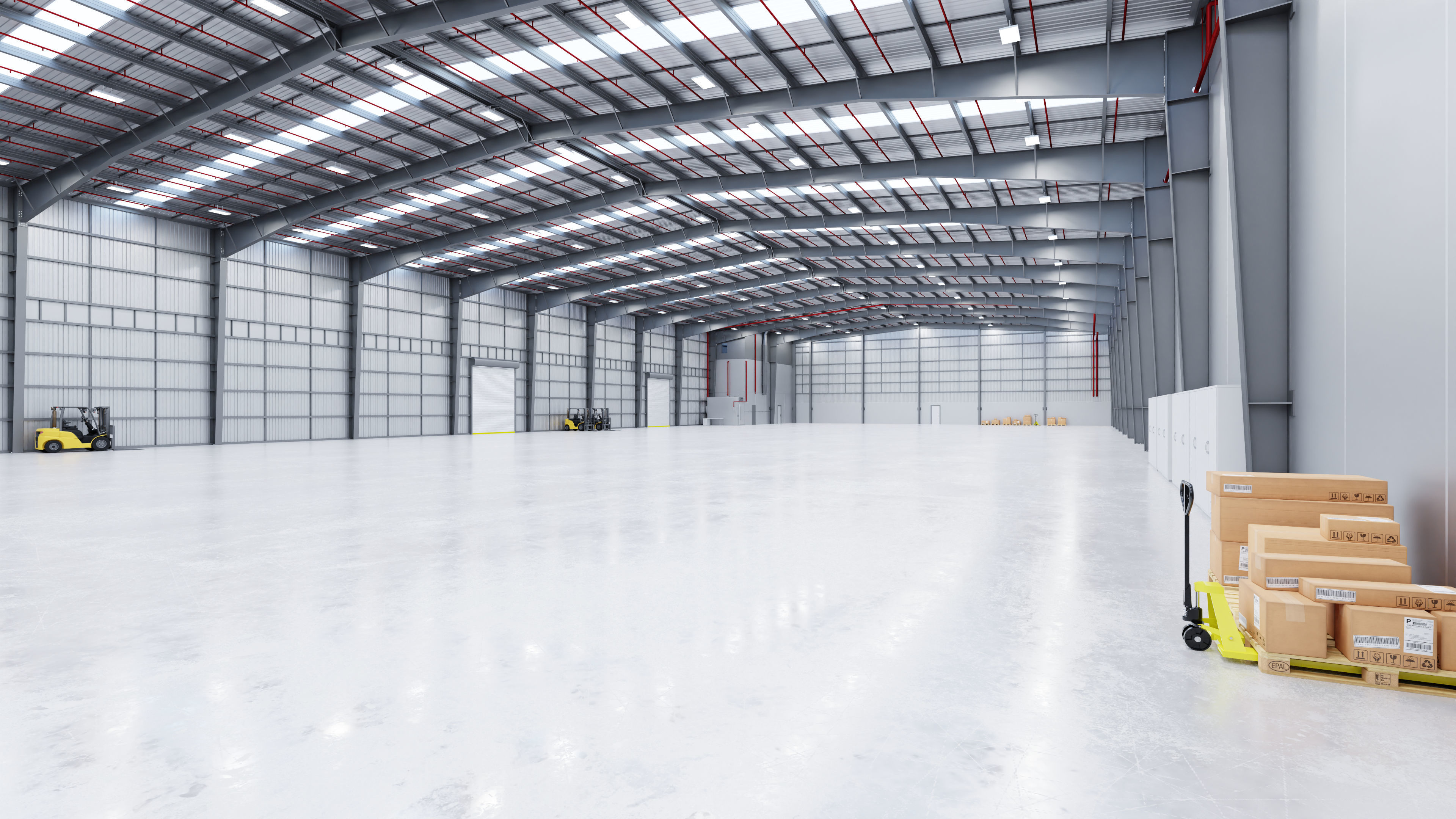 Industrial Warehouse Interior 13 Low-poly 3D model_1