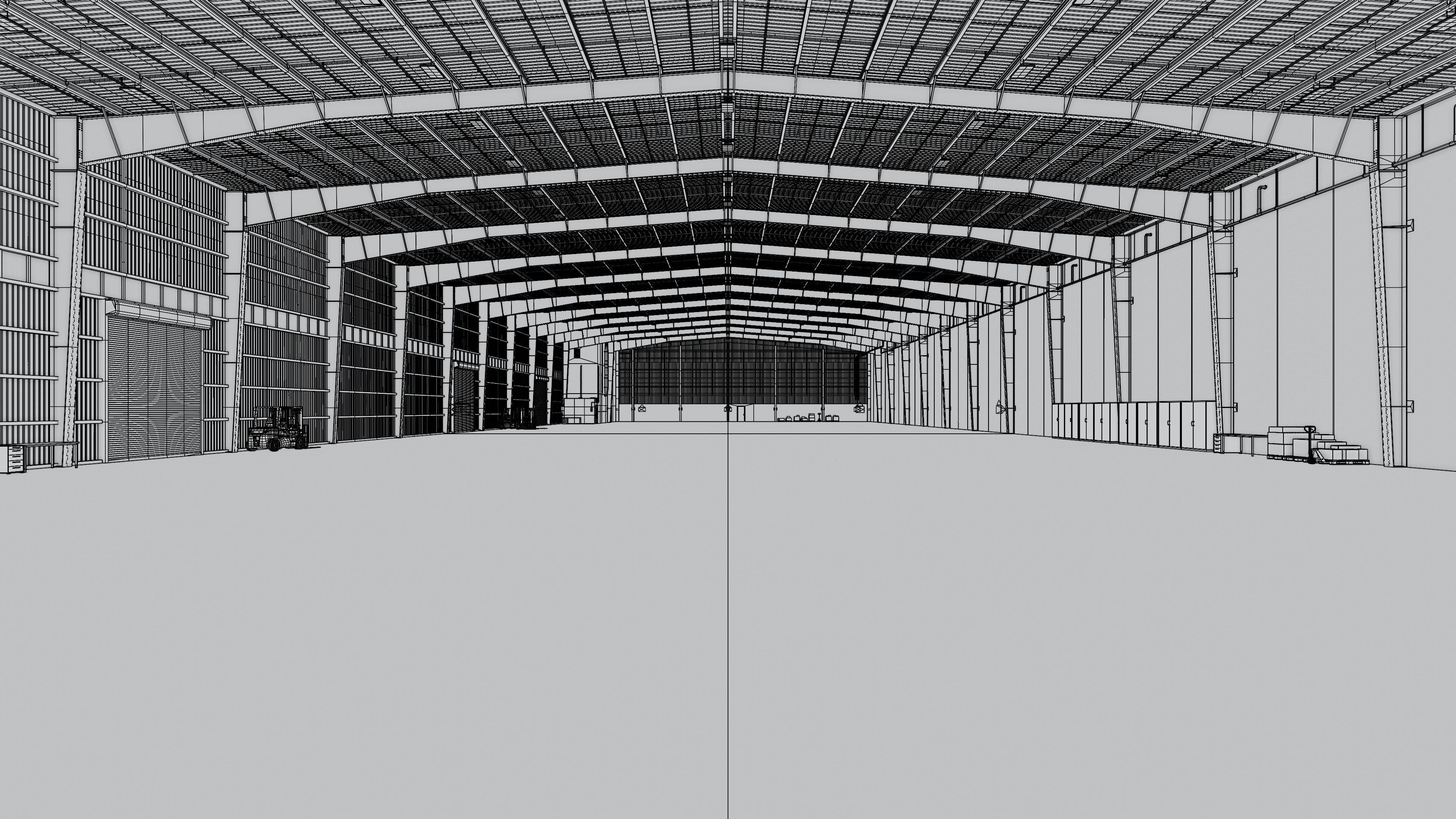 Industrial Warehouse Interior 13 Low-poly 3D model_10