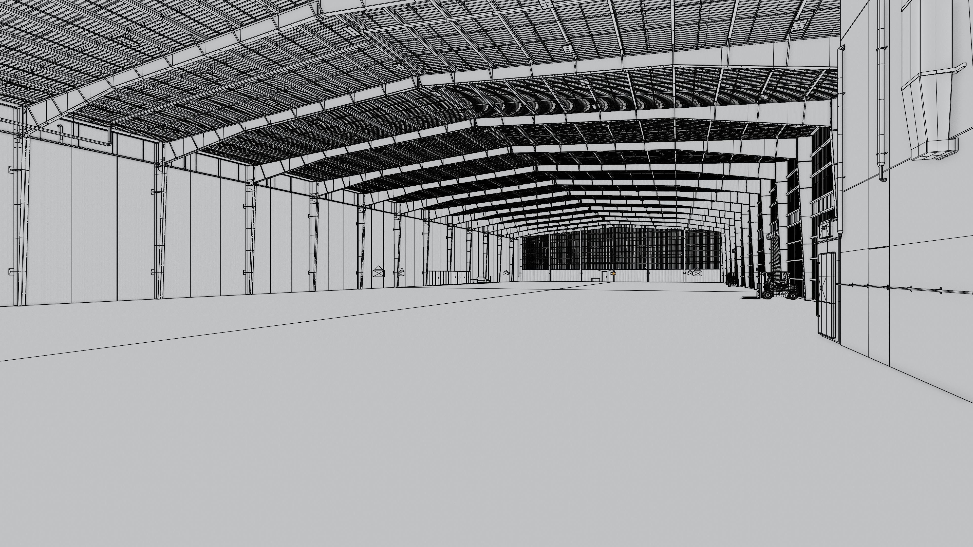 Industrial Warehouse Interior 13 Low-poly 3D model_16