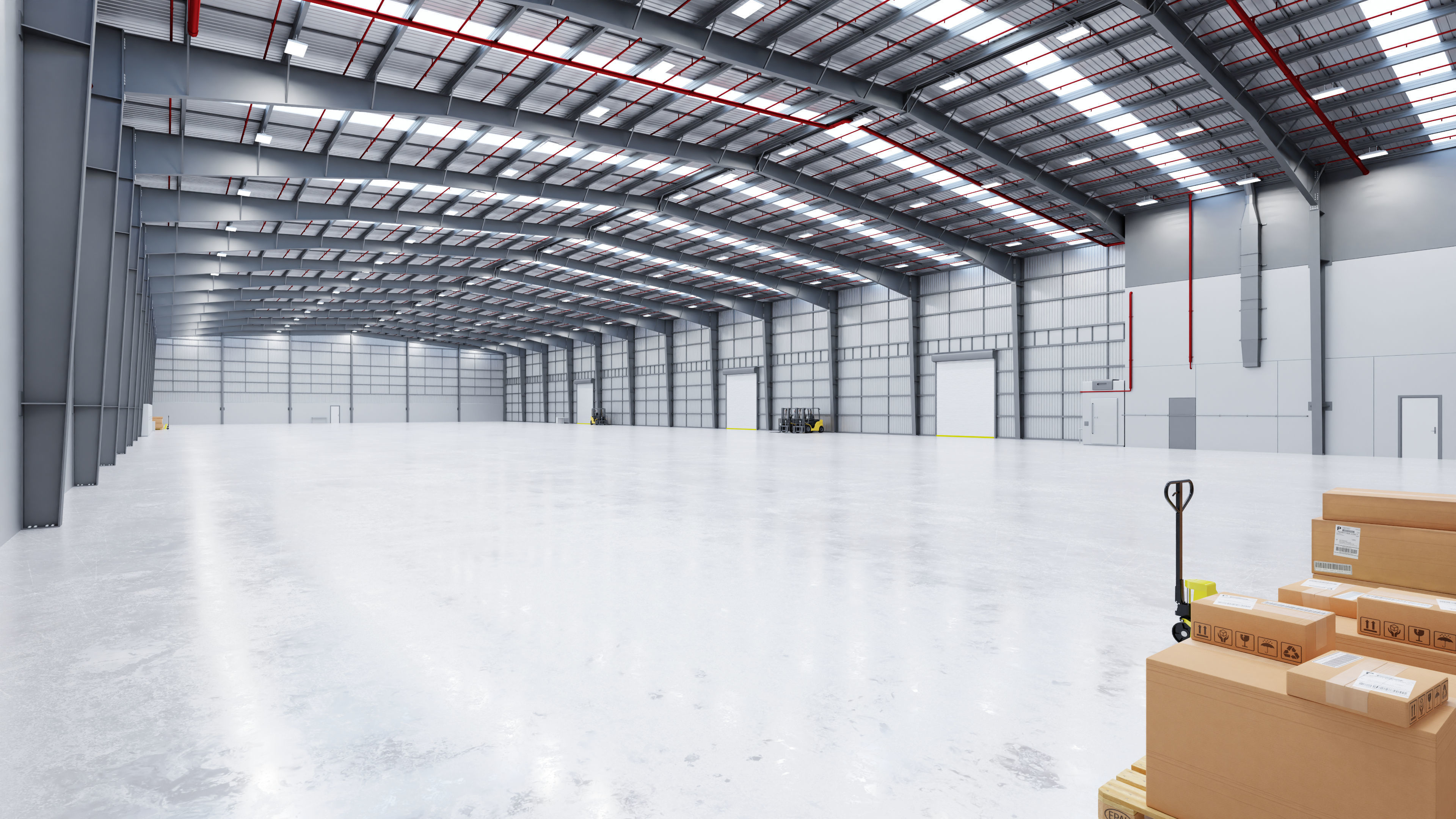 Industrial Warehouse Interior 13 Low-poly 3D model_4