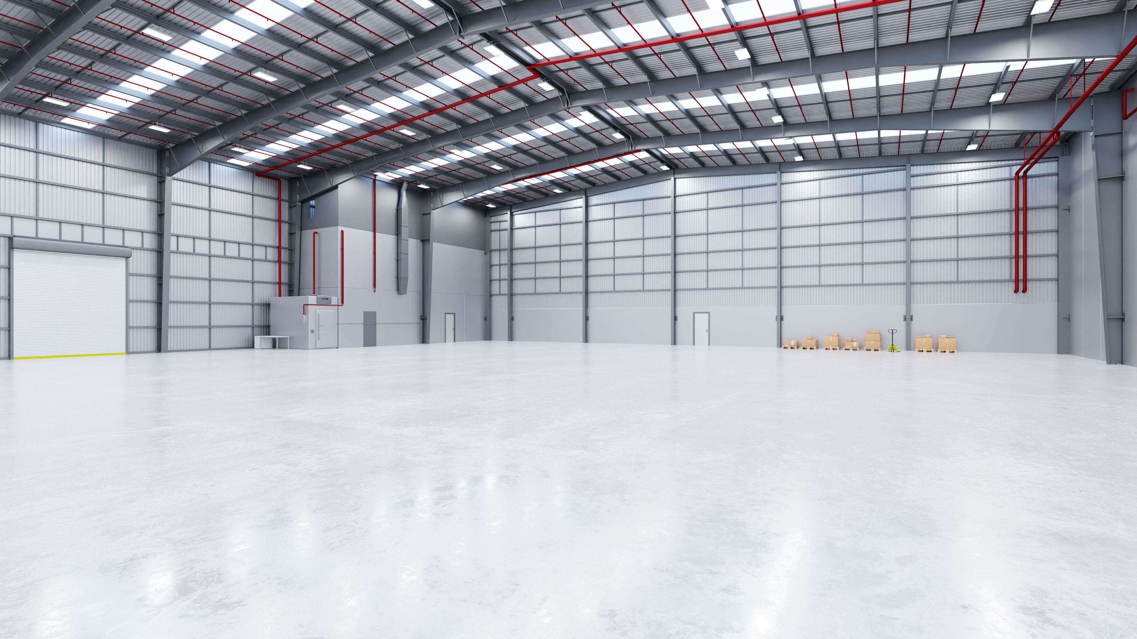 Industrial Warehouse Interior 13 Low-poly 3D model_2