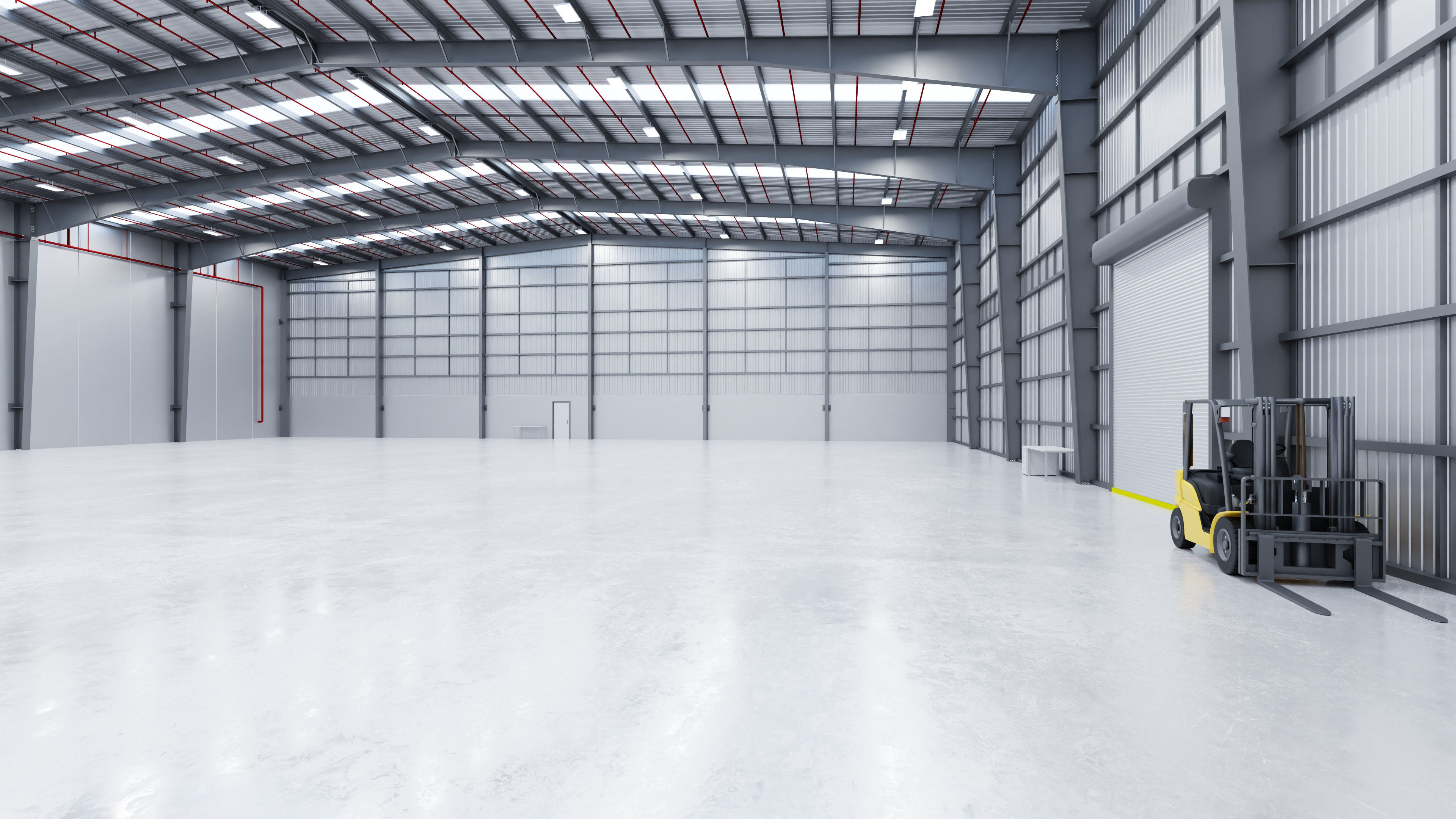 Industrial Warehouse Interior 13 Low-poly 3D model_8