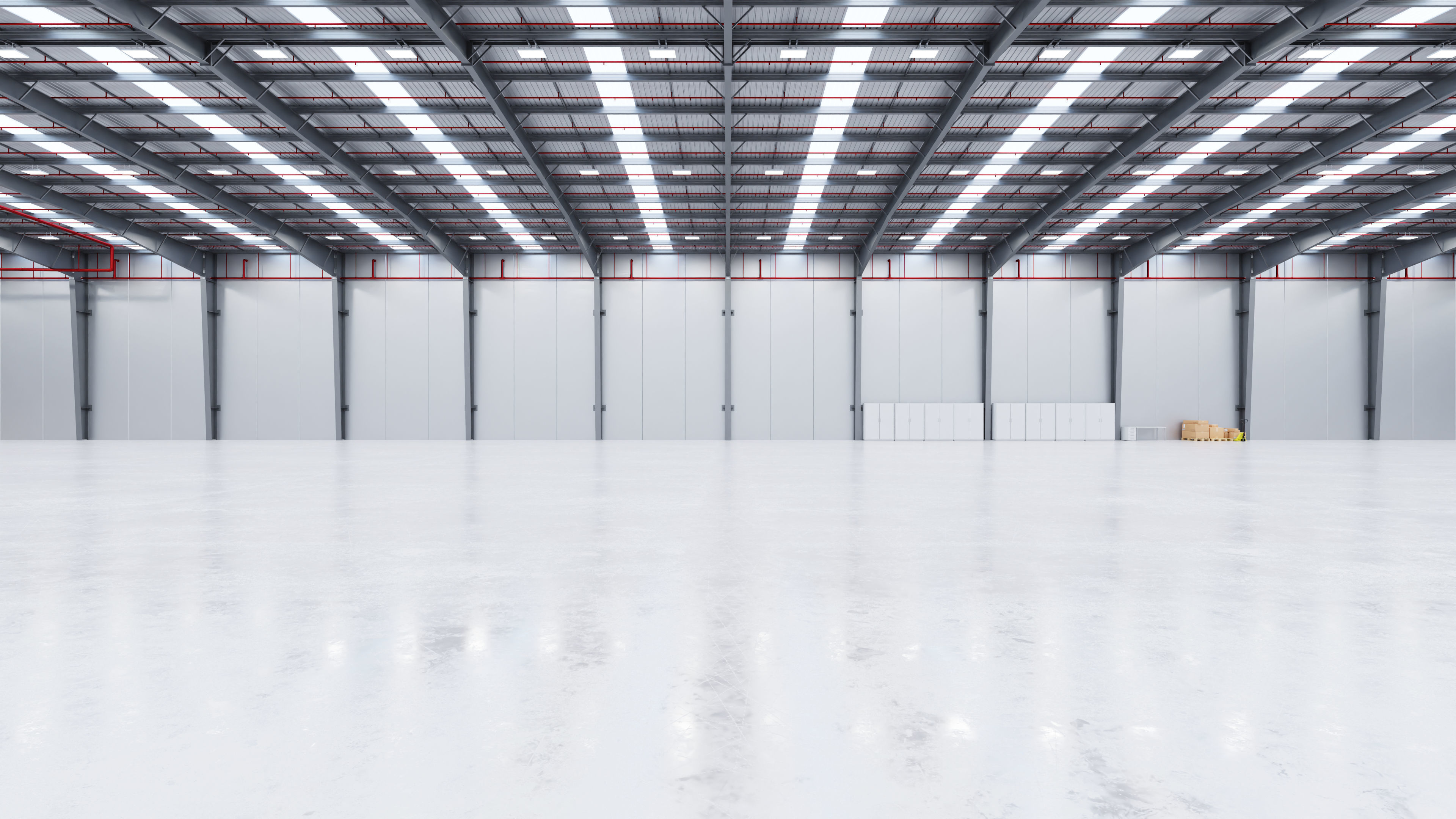 Industrial Warehouse Interior 13 Low-poly 3D model_7