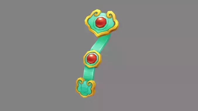 Cartoon Chinese ruyi - wishful magic weapon