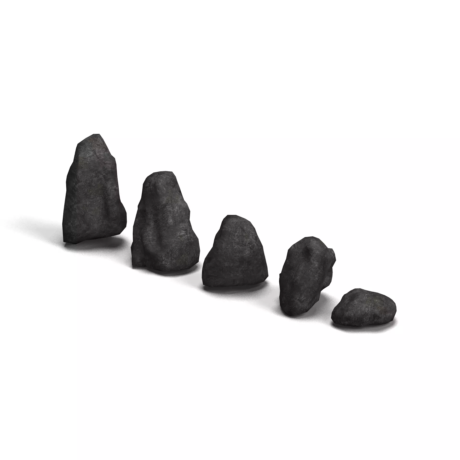 Rock Set 03 Base Free low-poly 3D model