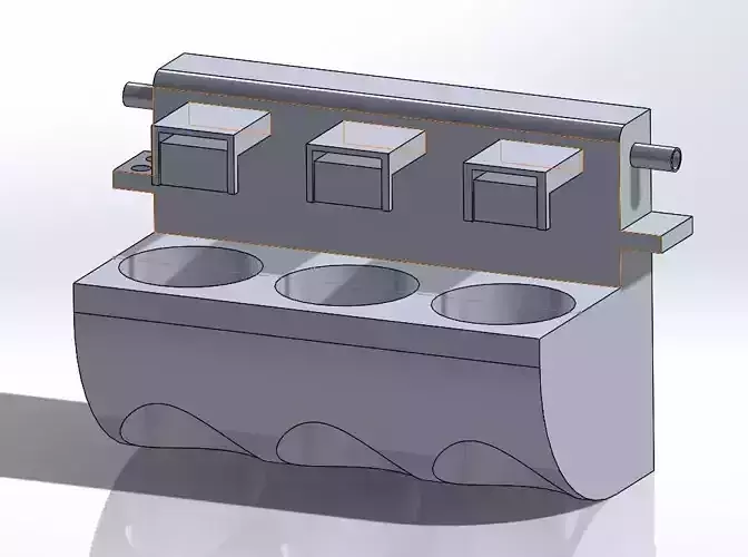 Vertical hydroponic Garden tub 3D print model