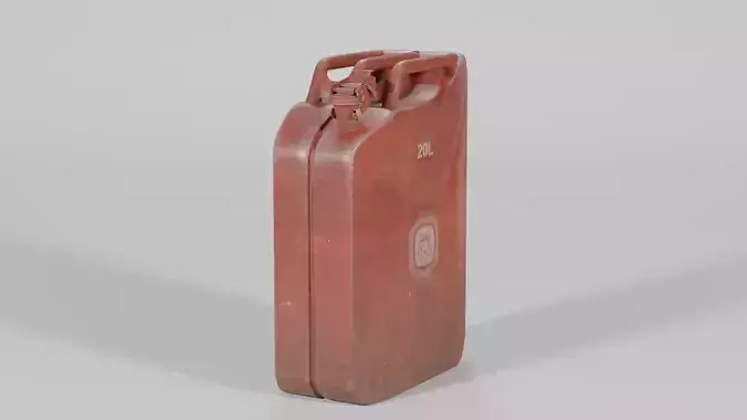 Old Jerry Can 20L Low-poly 3D model