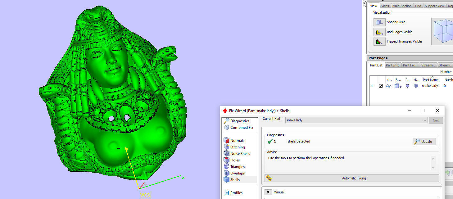 Medusa snake ring 3D print model_11