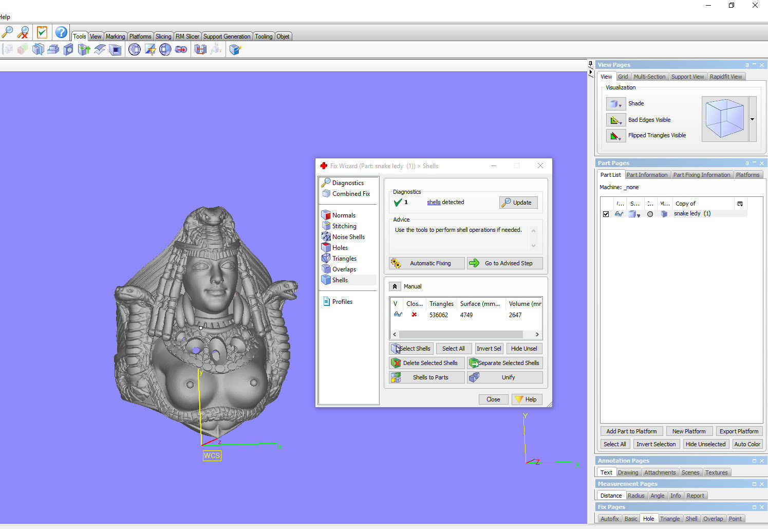 Medusa snake ring 3D print model_2