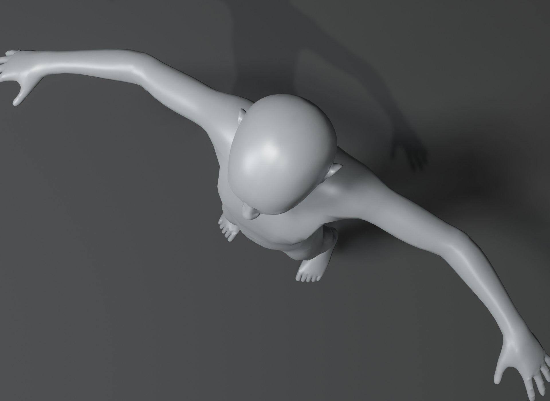 Boy Kid Body Base Mesh 3D Model 10k Polygons Low-poly 3D model_17