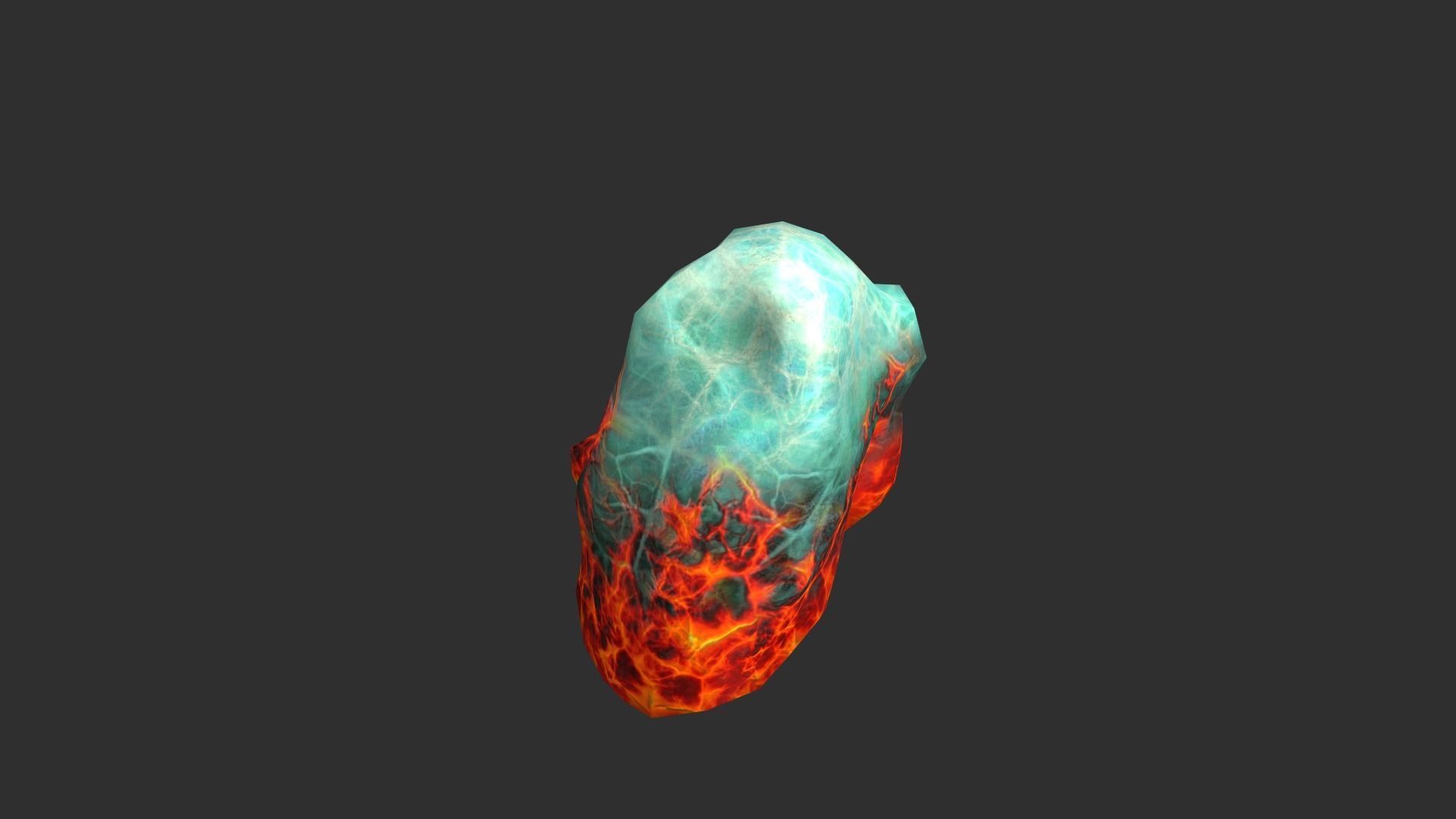 Rock Set 03 - Fire and Ice Low-poly 3D model_10