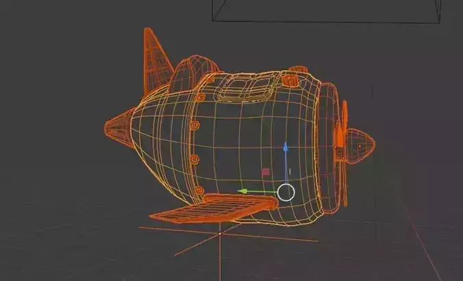 Game ready aeroplane toy airplane flying in air