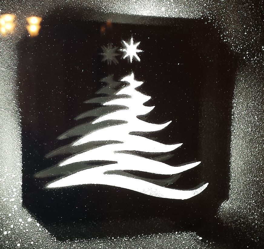 Christmas Tree Stencil Nice 3D print model_1