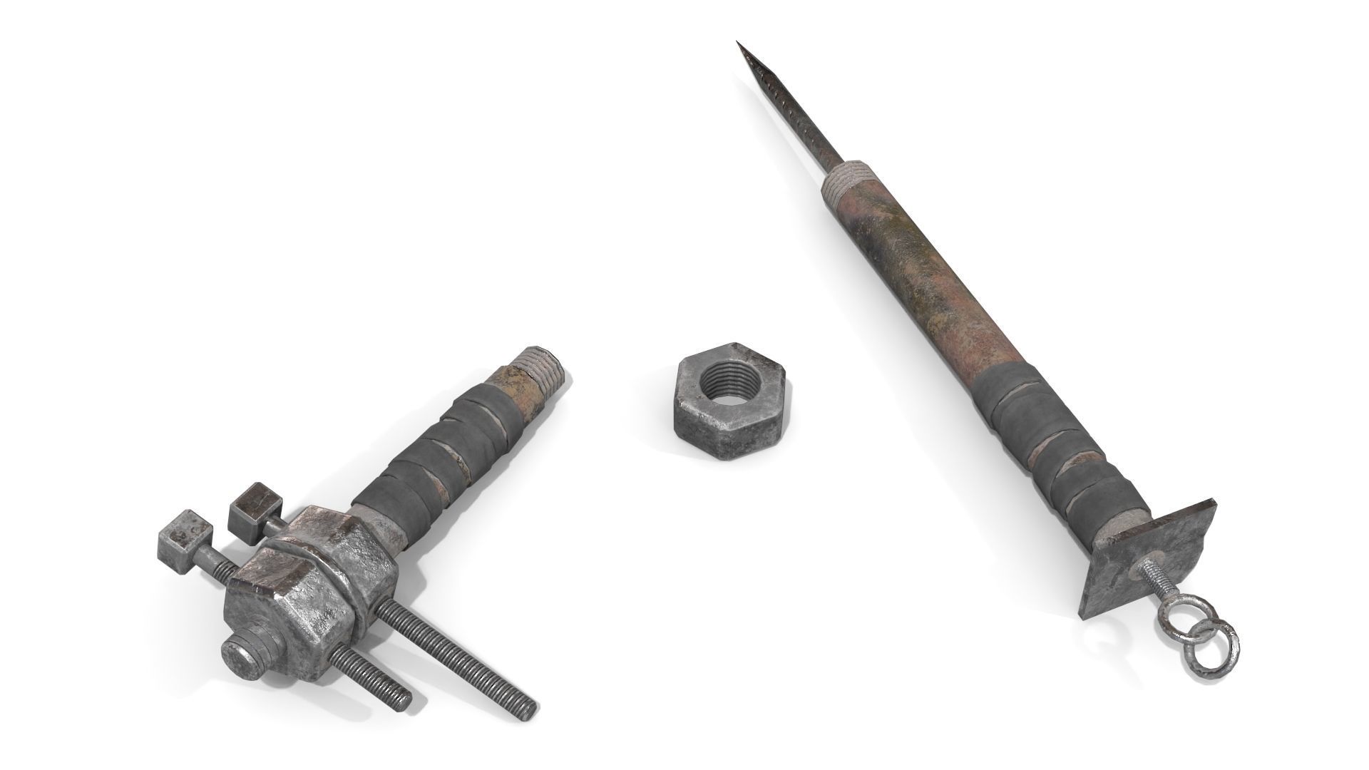 Homemade Weapon Pack 1 3D Model Collection_10