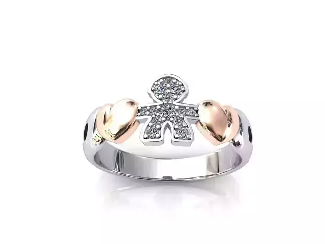 Bebe Ring Pave Male 3D print model