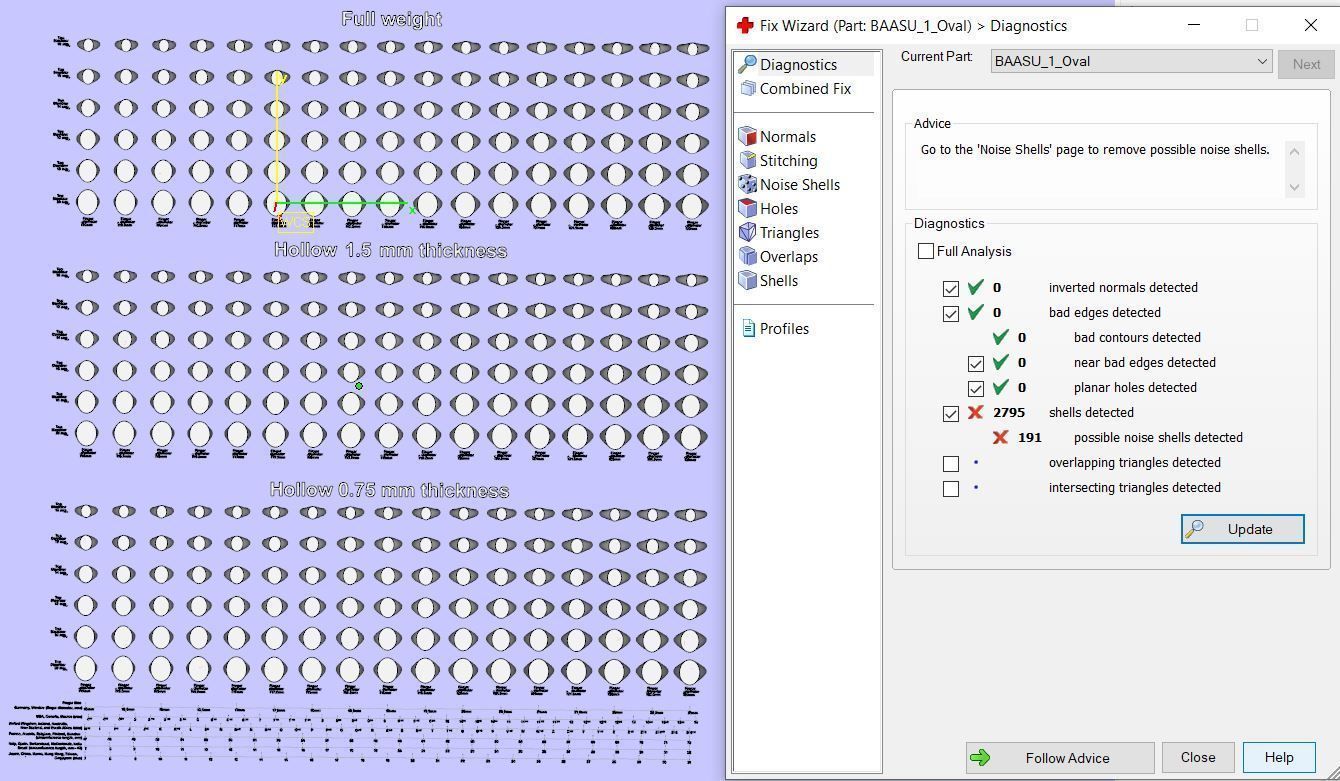 Signet rings set ELLIPSE top 3D print model_13