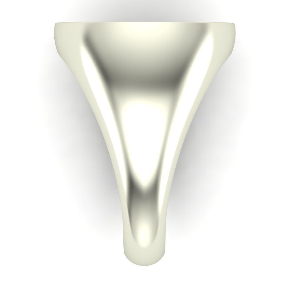 Signet rings set ELLIPSE top 3D print model_4