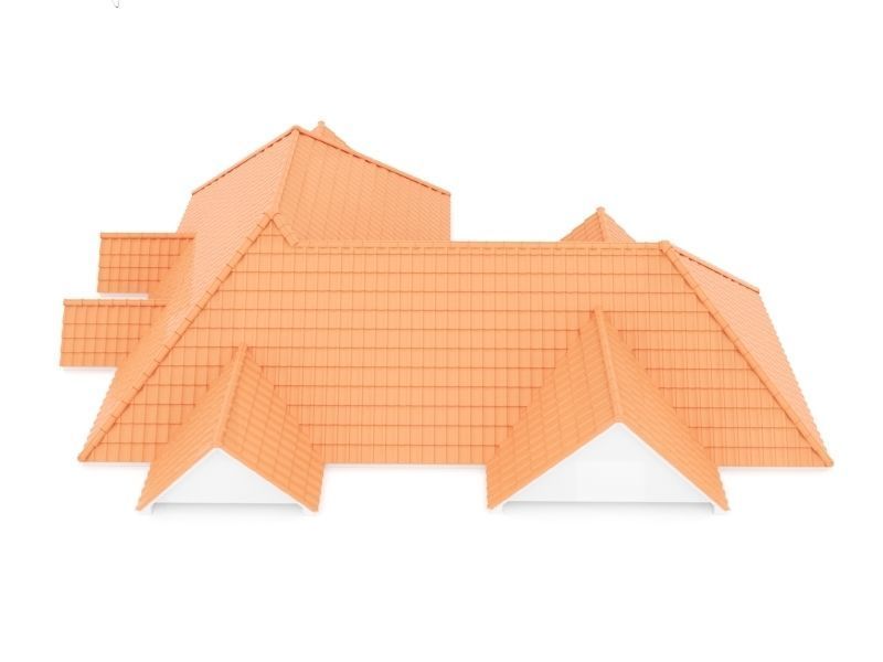 Realistic Roof Shingles 14 3D model_1