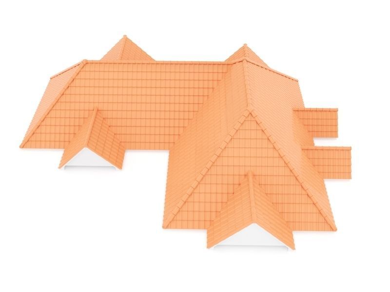 Realistic Roof Shingles 14 3D model_4