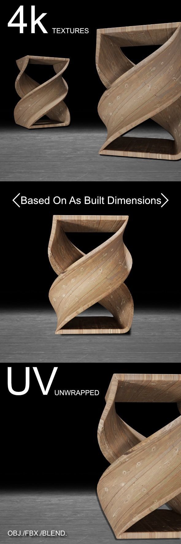 Coffee Table02 3D model_2