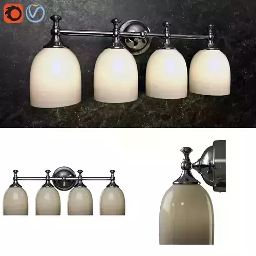 Pottery barn Mercer Quadruple Sconce 3D model