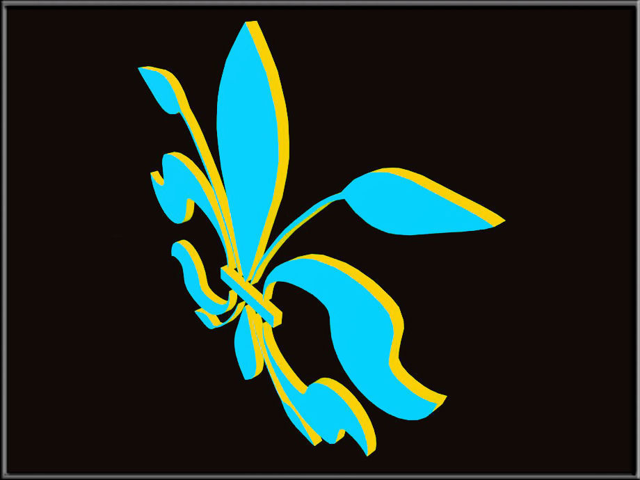 Fleur de lis 02 Low-poly 3D model_2