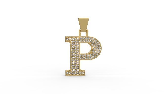 P Pendant V3 3D print model