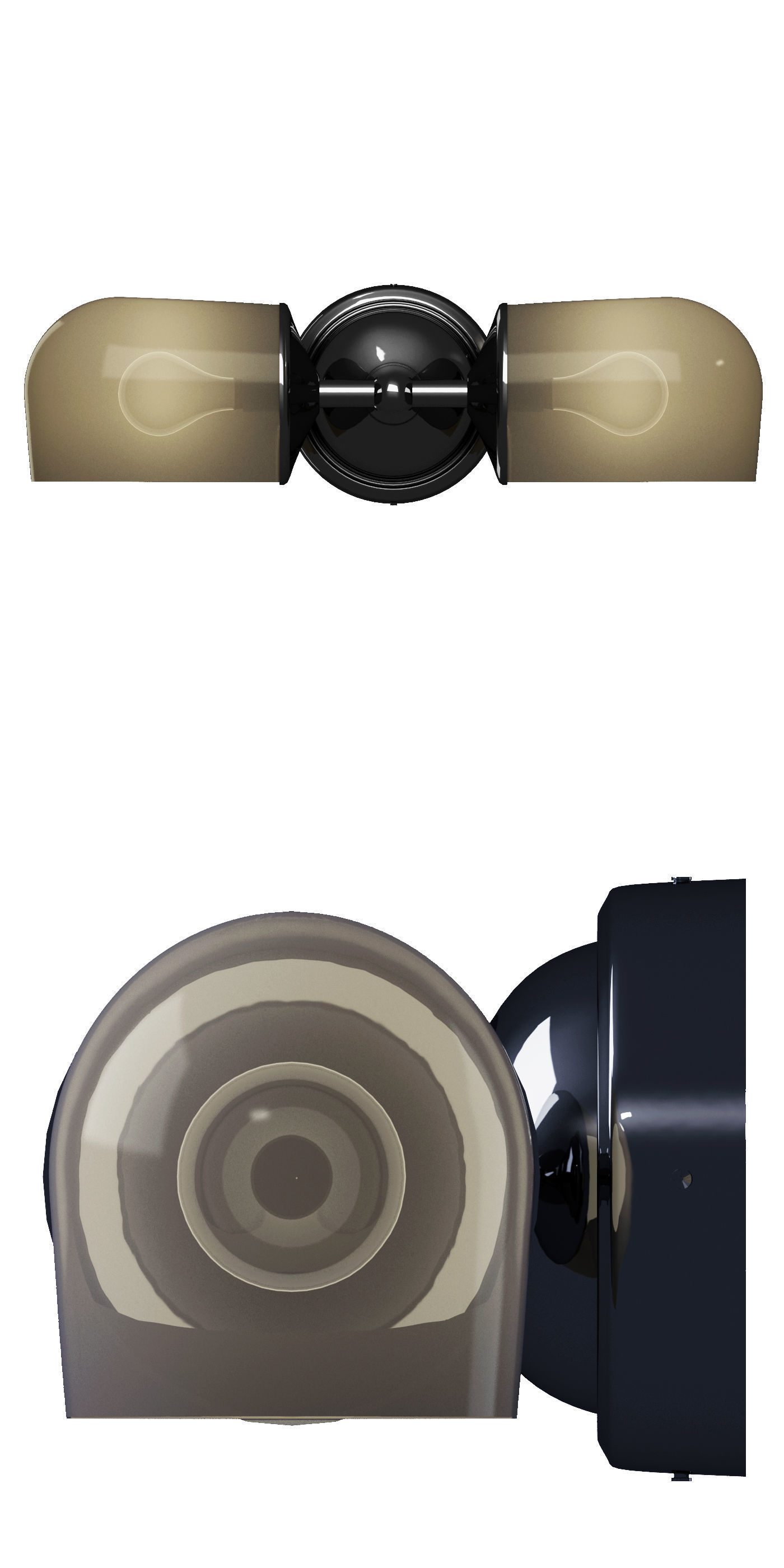 Pottery barn Mercer Double Horizontal Sconce 3D model_1