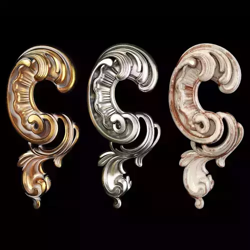 Classic carved 082 3D model