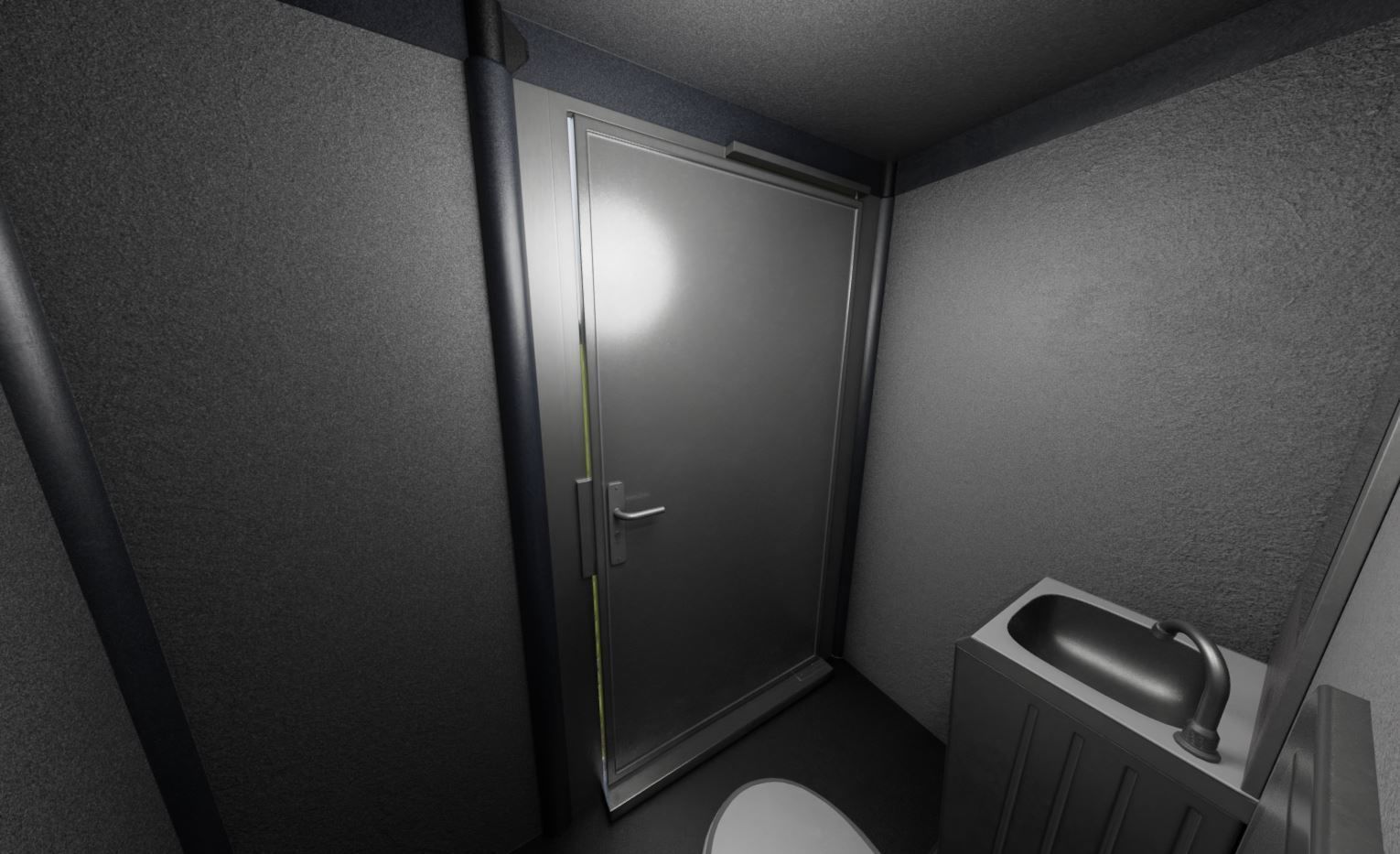 Public Toilet Version 3 - Interior Low-poly 3D model_25
