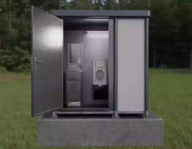 Public Toilet Version 3 - Interior Low-poly 3D model