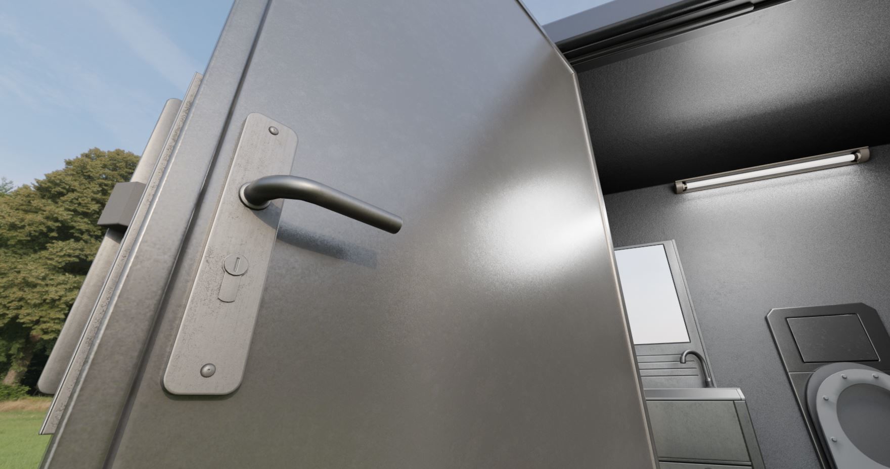 Public Toilet Version 3 - Interior Low-poly 3D model_18