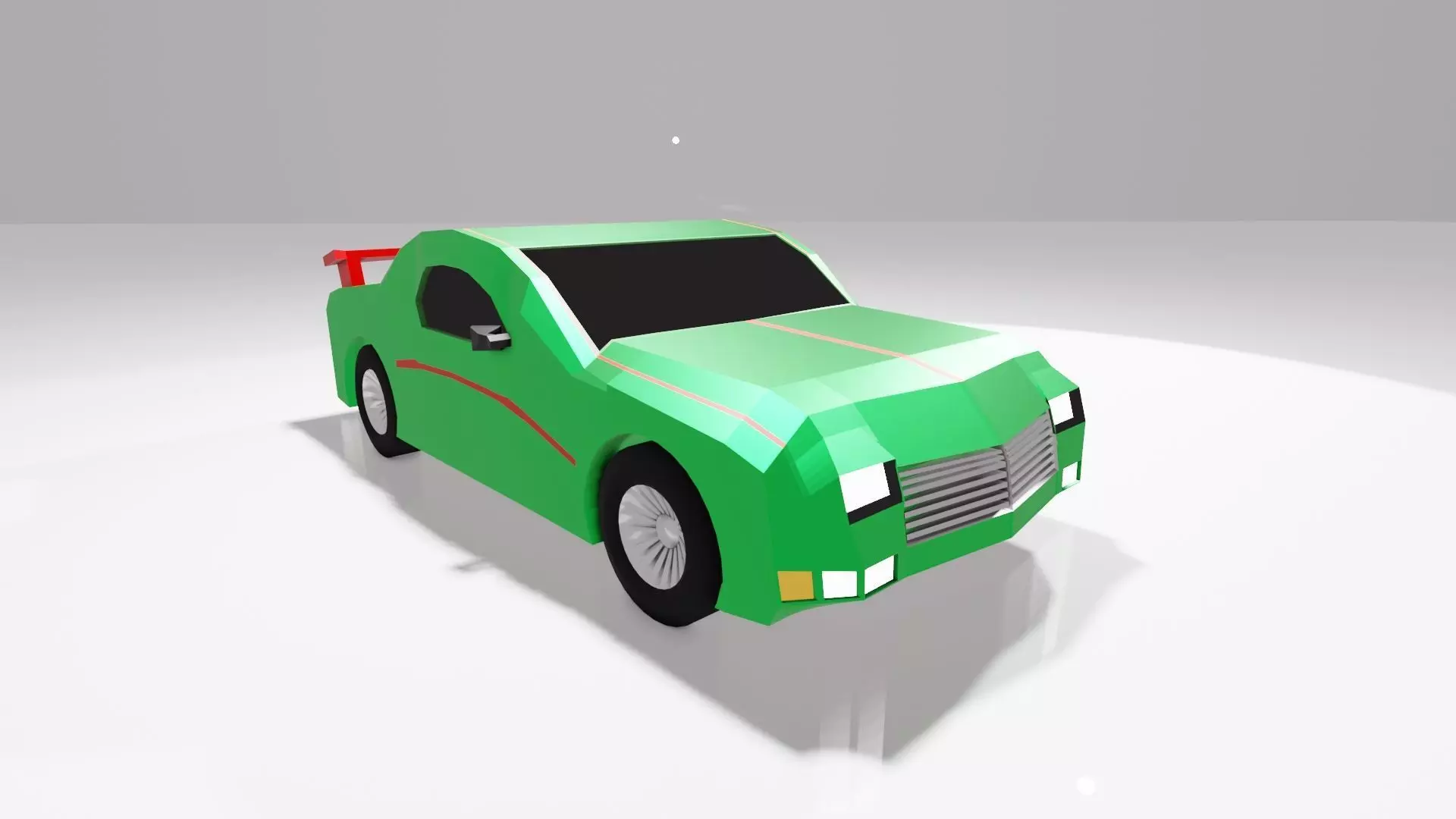 Low poly Car racing Free 3D model