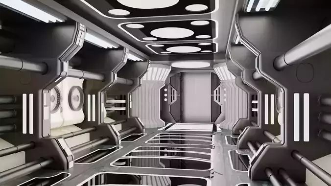 sci fi corridor