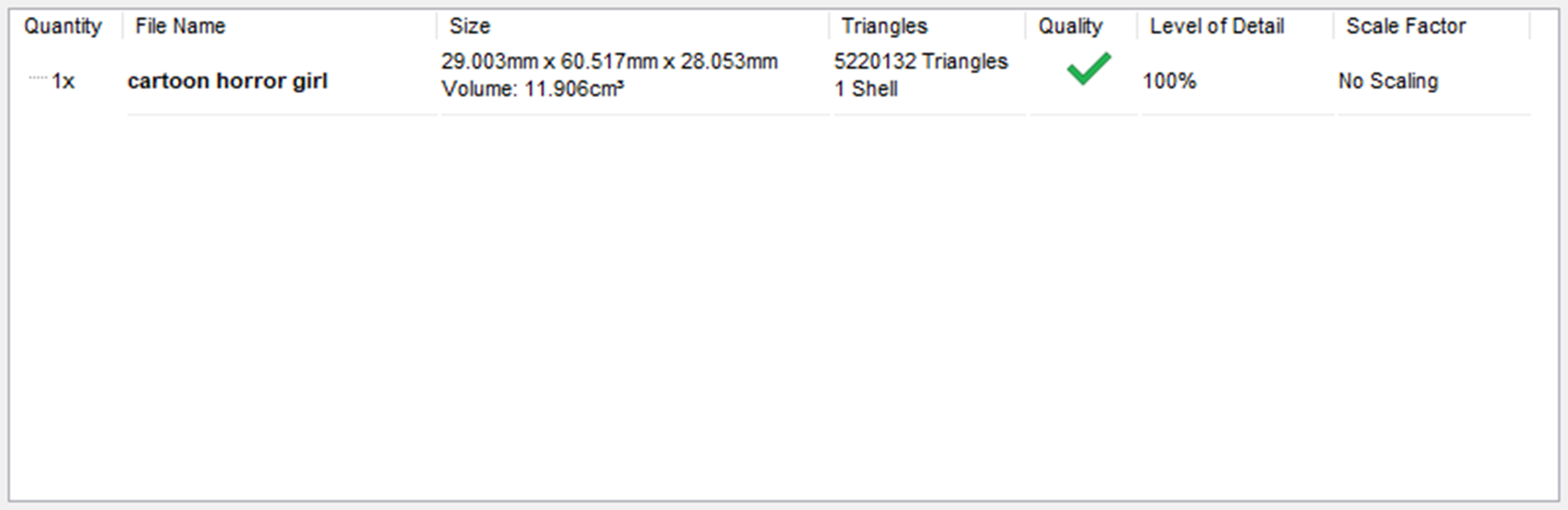 Cartoon character horror girl 3D print model_14