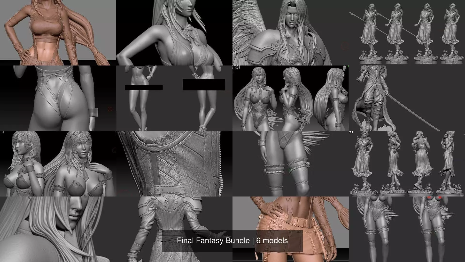 Final Fantasy Bundle 3D Model Collection_0