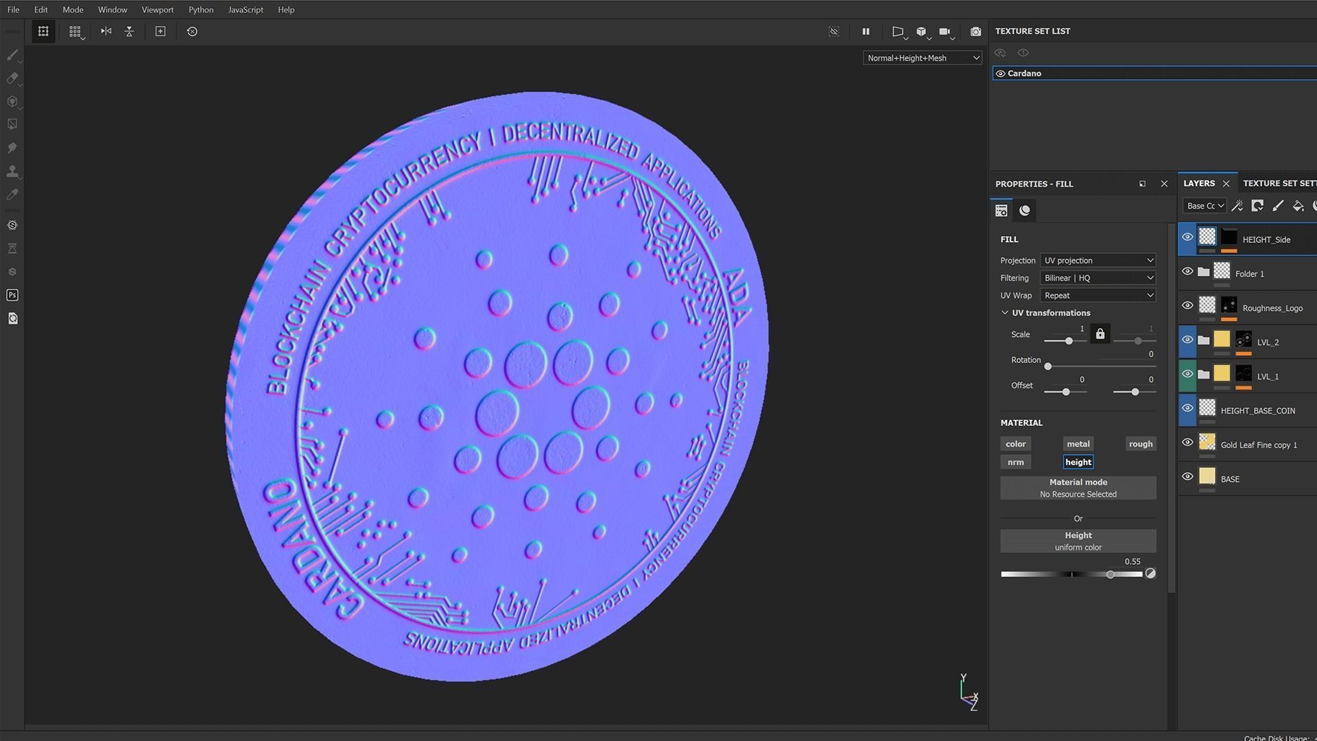Cardano high details 8K PBR Low-poly 3D model_13