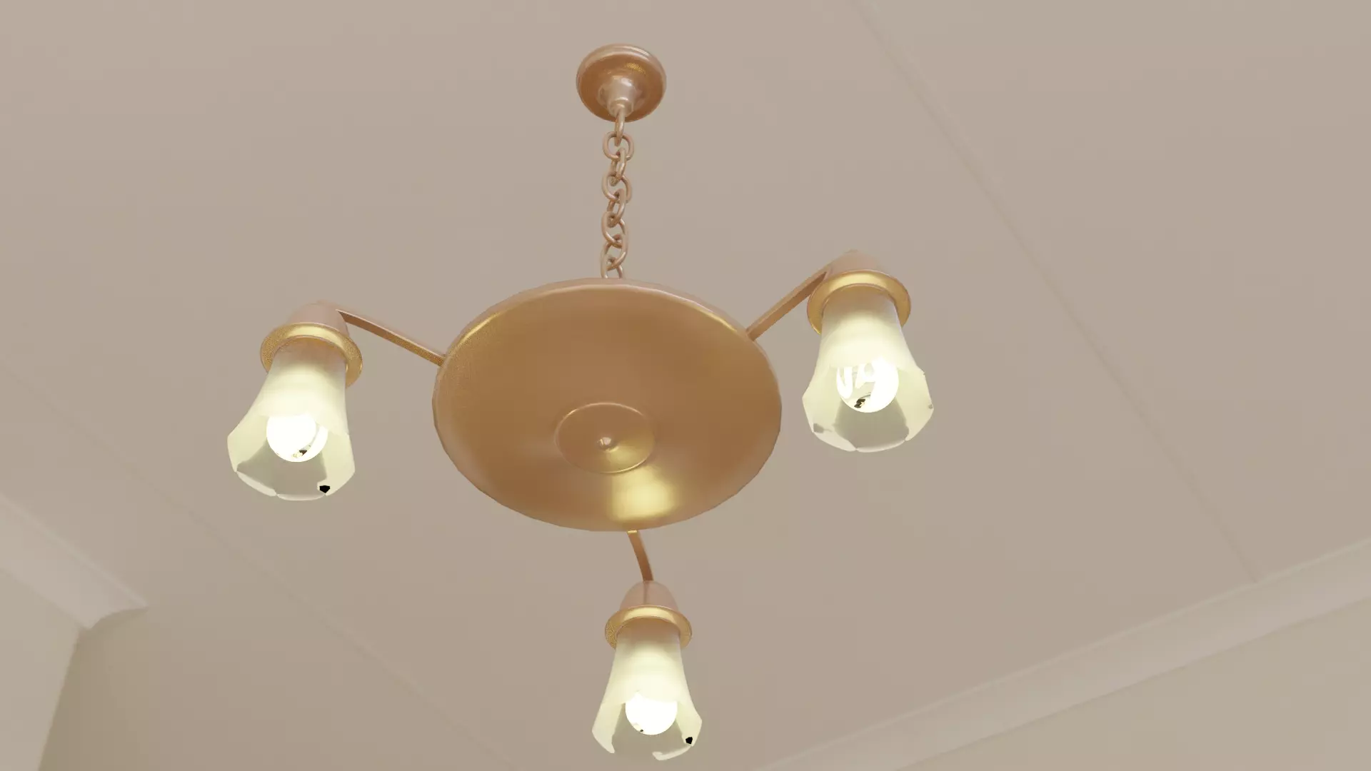 Antique ceiling light Free 3D model