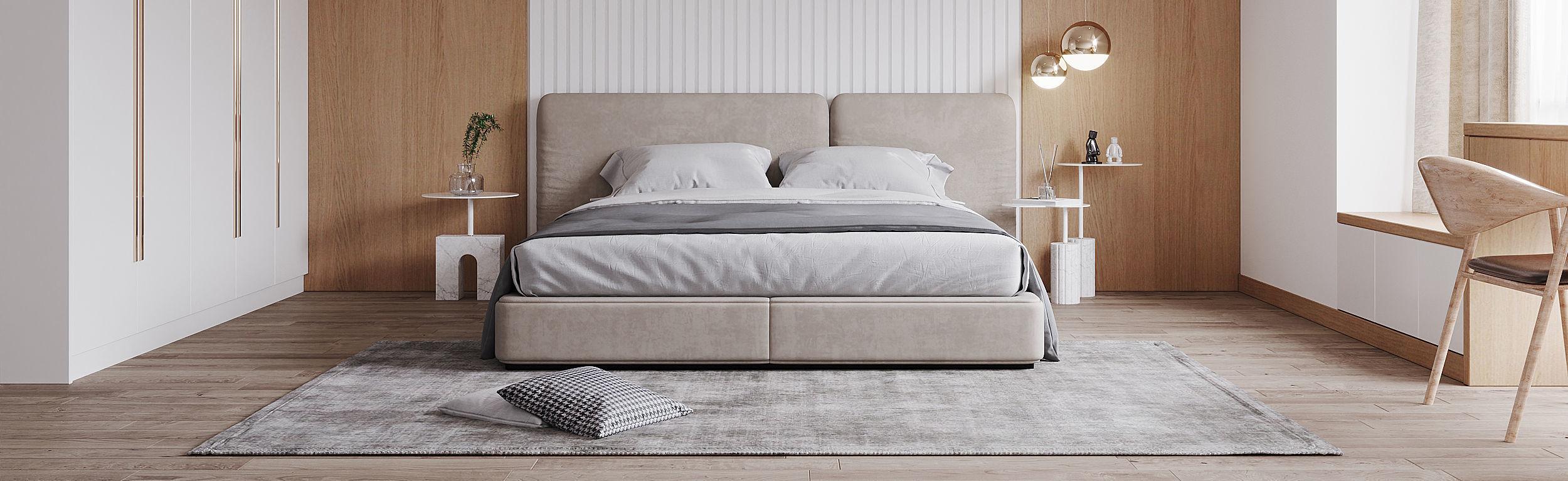 Modern Bedroom 3D model_4